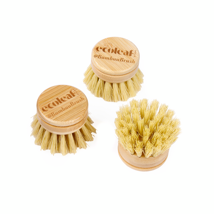 Replacement Heads x 3 for Bamboo Wash Up Brush (heads only)